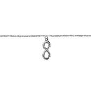 Chaîne de Cheville Argent 925 Symbole Infini