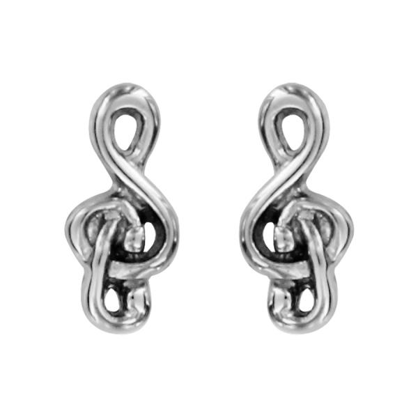 Boucles d'oreilles Acier 316 L Enfant Clef de Sol