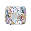 Bague Acier 316 L avec Nacre Couleur Pastel Pastille Nacre