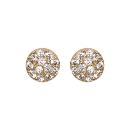 Boucles d'oreilles Plaqué Or et Zirconium Sertis Pastille