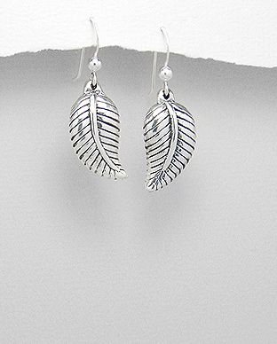 Boucles d'oreilles Argent 925 Plumes