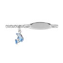 Gourmette Argent 925 Bébé Maille Jaseron Charms Dauphin