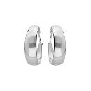Boucles d'oreilles Argent 925 Créole Lisse 20 mm