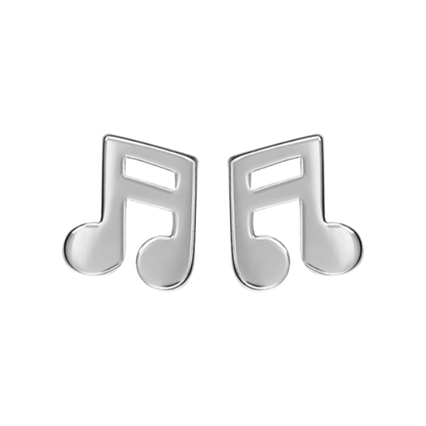 Boucles d'oreilles Argent 925 Note de Musique