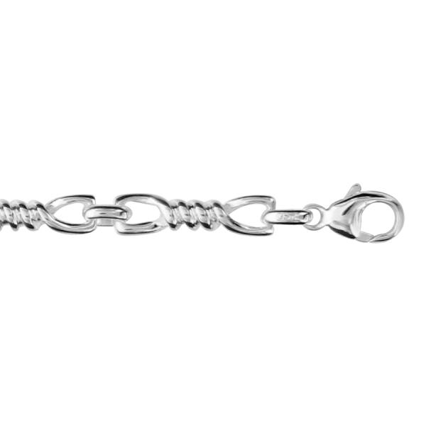 Bracelet Argent 925 Homme Fantaisie 19,5 cm