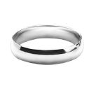 Bague Alliance Argent 925 Demi-Jonc 5 mm