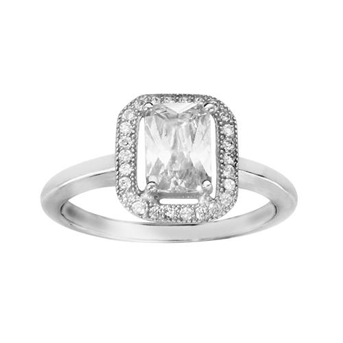 Bague Argent 925 Pavé Zirconium + Oxydes Micro Sertis 