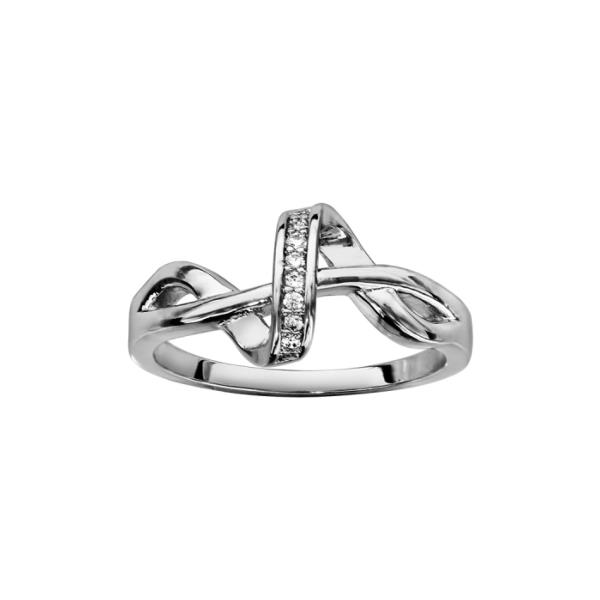 Bague Argent 925 Spirale avec Zirconium 