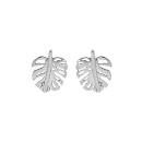 Boucles d'oreilles Acier 316 L Pendentif Feuillage