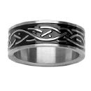 Bague Acier 316 L avec Gravure Tressé