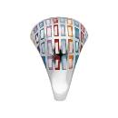 Bague Acier 316 L avec Nacre Résine Multi-couleur