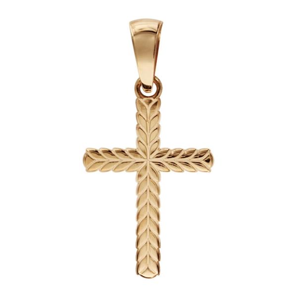 Pendentif Plaqué Or Religieux Croix Tressée