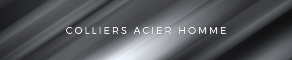 Colliers Acier Homme