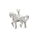 Pendentif Argent 925 Cheval au Pas