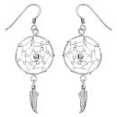Boucles d'oreilles Argent 925 Attrape Rêves