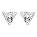 Boucles d'Oreilles Argent 925 Triangle Ajouré