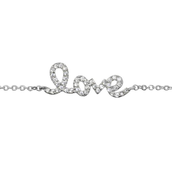 Bracelet Argent 925 et Zirconium Sertis Love