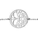 Bracelet Argent 925 Maille Boules Rondelle Arbre de Vie