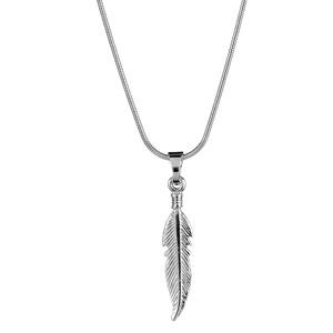 Collier Argent 925 Pendentif Plume