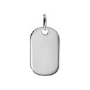 Pendentif Argent 925 Plaque Militaire GI Petit Modèle Enfant