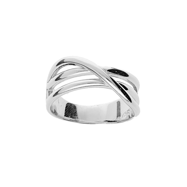  Bague Argent Fils Croisés