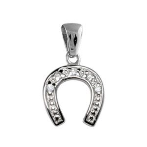 Pendentif Argent 925 et CZ Fer à Cheval