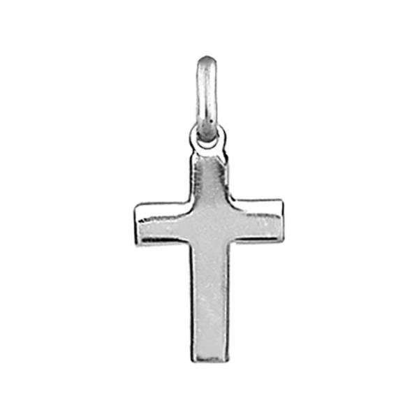 Pendentif Argent 925 Croix Plate 18 mm