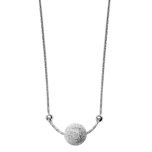 Collier Argent 925 Boule de Neige