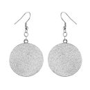 Boucles d'oreilles Acier 316 L Grosse Pastille Diamanté