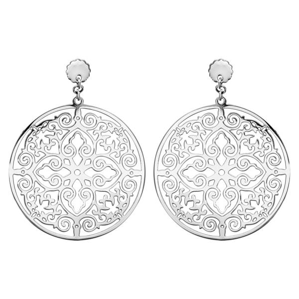 Boucles d'oreilles Acier 316 L Rond Ajouré