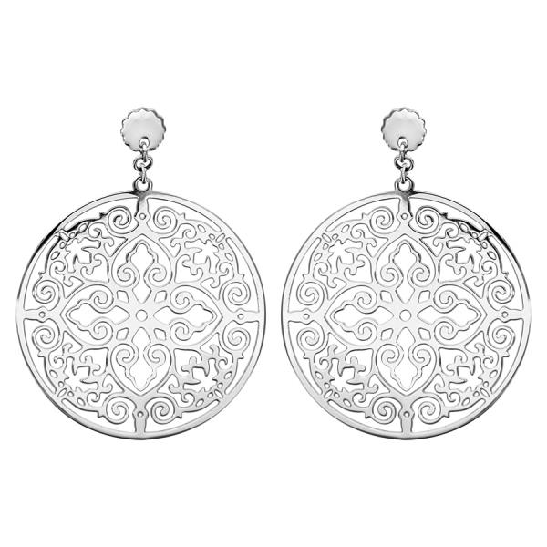 Boucles d'oreilles Acier 316 L Rond Ajouré