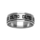 Bague Homme Acier 316 L  Anti-Stress Grec