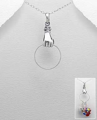 Pendentif Argent 925 pour Charms Main