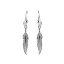 Boucles d'oreilles Argent 925 Plume