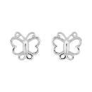 Boucles d'oreilles Argent 925 Papillon Découpé