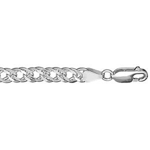 Bracelet Argent 925 Tressé Souple 4 mm