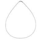 Chaine Argent 925 Maille Omega Ronde Diamantée 1 mm