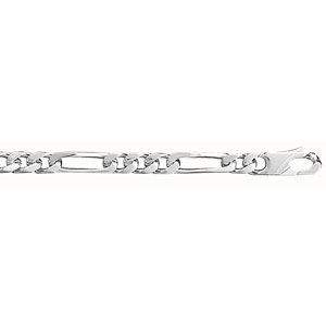 Bracelet Argent 925 Maille Figaro 1+3 5 mm