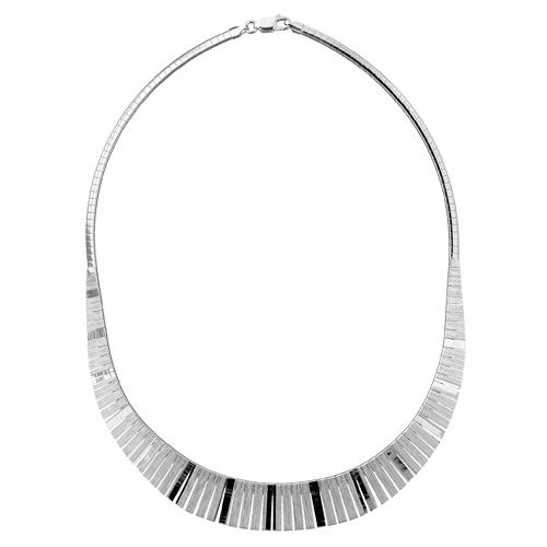 Collier Argent 925 Omega Frange