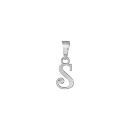 Pendentif Argent 925 Lettre Alphabet Initiale Anglaise S