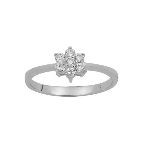 Bague Argent 925 et Zirconium Marguerite