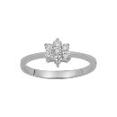 Bague Argent 925 et Zirconium Marguerite