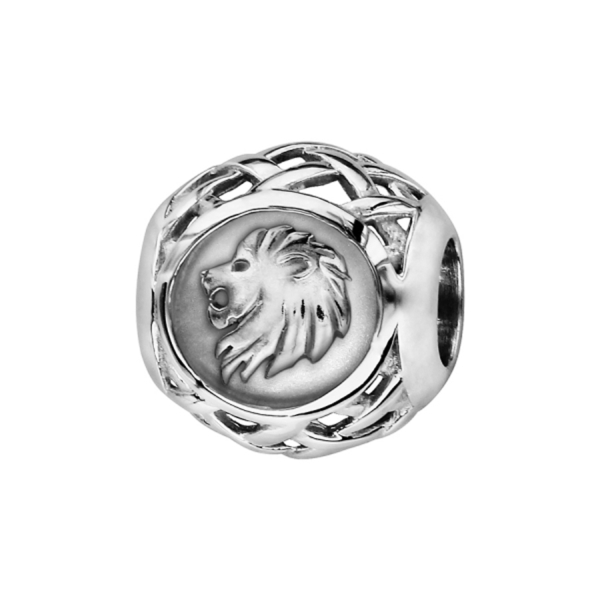 Charms Argent 925 Boule Zodiaque Lion 