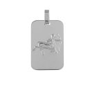 Pendentif Argent 925 Zodiaque Plaque GI Sagitaire