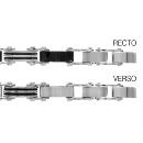 Bracelet Acier 316 L Réversible Double Trait 