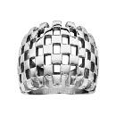 Bague Acier 316 L Style Damier