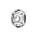 Charms Argent 925 Ajouré Boule Volutes