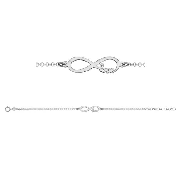 Bracelet Argent 925 Infini "Love"