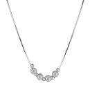 Collier Argent 925 Petites Boules Lisses et Givrées