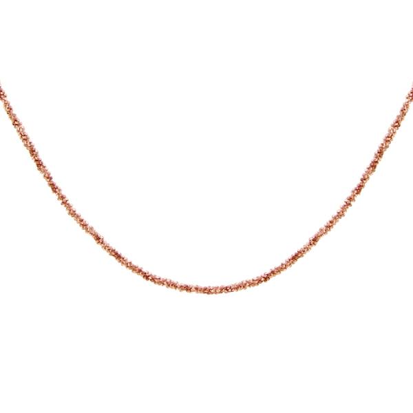 Collier Argent 925 Maille Margarita 1 mm Dorure Rose